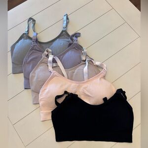 Maternity Ribbed Nursing Bras